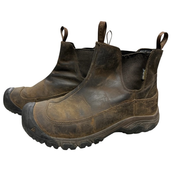 Keen Other - Keen Men's Anchorage III Waterproof Leather Insulated Slip On Boots. Size 10
